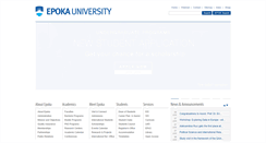 Desktop Screenshot of epoka.edu.al