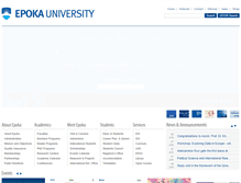 Tablet Screenshot of epoka.edu.al